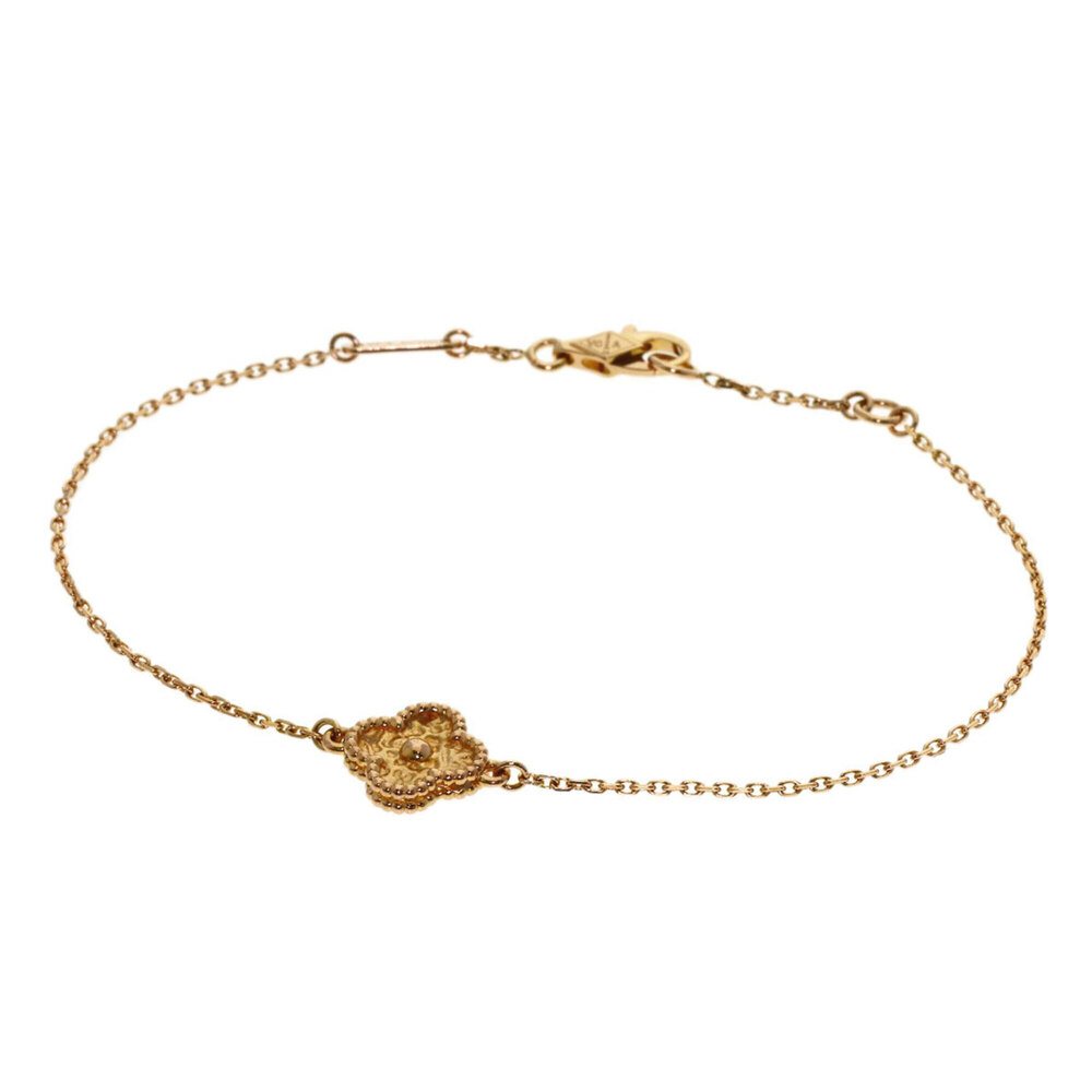 VAN CLEEF & ARPELS 18k Gold Charm Bracelet